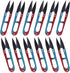 ESHATO 12 Pack Sewing Scissors for Fabric, 4.1inch Mini Small Snips Trimming Nipper, Yarn Thread Craft Scissors Cutters, Great for Office Home Sch...