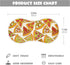 Pizza Slice With Fruit Vegetable Muslin Burp Cloths for Baby 1 Pack Soft 100% Cotton Baby Washcloths Bibs for Boy Girl...