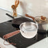 Mini Milk Warmer Pot Small Sauce Pan Stainless Steel Pot Cheese Melt Pot Butter Melting Pot with Wood handle...