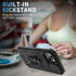 Case for iPhone 13, Camera Cover Phone Case with Rotation Ring Stand for Apple iPhone 13 - Black...