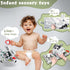 Crinkle Soft Baby Books, 3D Touch Feel High Contrast Cloth Book Sensory Baby Toys 0-6-12 Months, Early Learning Stroller Toys for Infants Toddler ...