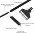 FZONE New Aluminum Magnesium Alloy Scraper Cleaner, Clean Brush with 10 Stainless Steel Blade for Aquarium Fish Plant Reef Tank Glass Cleaning Rot...