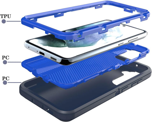 Galaxy S21 FE Case for Samsung Galaxy S21 FE Case Military Drop Shockproof Armor Heavy Duty Rugged 3 in 1 Protection Cover for Galaxy S21 FE Phone...