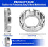 Bicycle Spoke Wrench Tool, Hardened Steel 6-in-1 Spoke Rim Tool for Adjusting and Repairing Bicycle Wheel Tension...