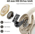 FIKDCMJBluetooth Headphones Over Ear,Wireless Headphones 12H Playtime and Noise Cancelling, HiFi Stereo Foldable Lightweight Headset, Deep Bass wi...