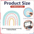 48 Pieces Boho Rainbow Style Sticky Notes Self-Adhesive Colorful Boho Rainbow Design Note Pads Rainbow Sticky Memo Notes for Reminder Stationery S...