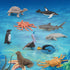 Mini Sea Creatures Toys for kids Pacific Ocean Animals Figures Marine Animal Toys 2-4 Inch Cake Topper Educational School Project for Kids Toddler...