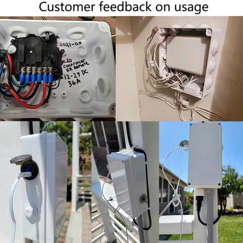 Electrical Box, Outdoor Waterproof Box IP65 Junction Box with Reserved Holes,ABS Plastic Project Box Power Cord Enclosure Black 5.9 x 4.3 x 2.8 in...