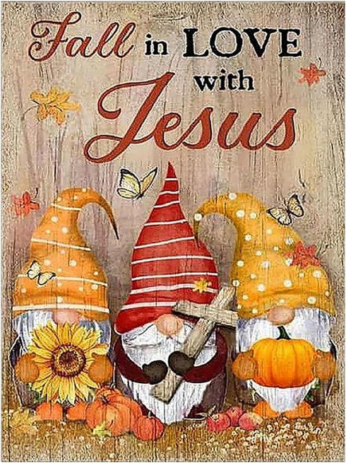 Focart Diamond Painting,Halloween Gnome Diamond Art Kits Adults DIY Drill Round Crystal Rhinestone Gem Art Kits for Beginners Gift Home Wall Decor...