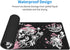 Skull Hippie Mushroom Moth Moon Gaming Mouse Pad XL, Large Extended Mousepad Desk Pad, Long Nonslip Rubber Mice Mats Stitched Edges Playmat for Of...