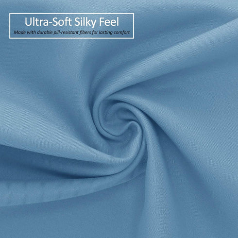 Nestl Soft Pillow Shams Set of 2 - Double Brushed Microfiber Pillow Covers - Hotel Style Premium Bed Pillow Cases, with 1.5” Decorative Flange, Ki...