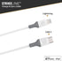 Scosche Ci44WG-SP Strikeline MFI Certified Lightning Charge & Sync Cable for All Lightning Devices 4-ft. White/Gray...