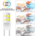 G8 LED Bulb Dimmable, 3W (20W-25W Halogen Equivalent), G8 GY8.6 Bi-Pin Base, T4 JCD Type 120V Mini G8 Bulb for Under Cabinet Puck Light, Under Cou...