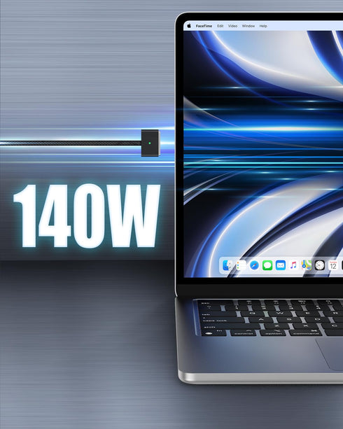 140W USB-C to Magnetic 3 Cable, Compatible with MacBook Pro (14/16-inch, 2023/2021), MacBook Air (13/15-inch, 2024), MacBook Air (15-inch, 2023), ...