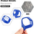 for Ford Bronco Center Console Gear Shifter Knob Cover Trim Decoration Compatible with Ford Bronco Interior Accessories 2021 2022 + (Blue,ABS,2Pcs...