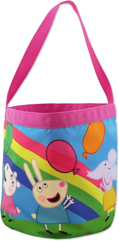 Astley Baker Davies Peppa Pig Girls Collapsible Nylon Bucket Gift Tote Bag...