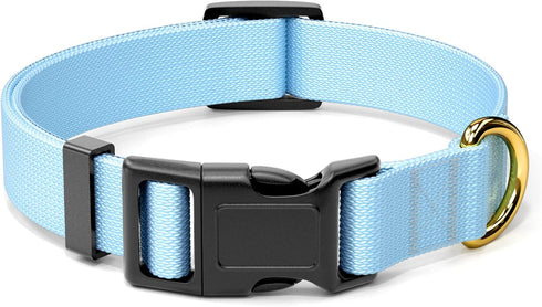 Dog Collar, Adjustable Blue Dog Collar for Small Dogs, Cute Puppy Collar for Boy and Girl Dogs, Classic Heavy Duty Pet Collars with Quick Release ...