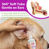 MEIQIHOME Ear Cleaner for Dogs and Cats-Soothes Ear Inflammation, Removes Wax and Odor, Includes 50 Cotton Swabs, 4 Fl oz, Cleaner for Dogs...