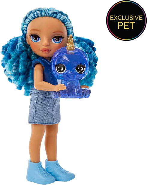 Rainbow High Littles – Sapphire Bradshaw, Blue 5.5" Posable Small Doll with Purse, Magical Pet Yeti, Girls Toy Gift, Kids Ages 4-12 Years...