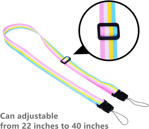 Sunmns Camera Neck Shoulder Strap Compatible with Instax Mini 12 11 9 8 90 70 Instant Film Camera, Rainbow...