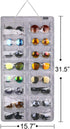 AROUY Sunglasses Organizer Storage, Hanging Dust Proof Wall Pocket Glasses Organizer - 16 Felt Slots Sunglass Organizer Holder with Metal Hook and...