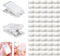 Clips for Hanging,60Pcs Self Adhesive Clips for Easy Hanging and Decoration,Clear Plastic Clips for Hanging Photos and Tapestry,Perfect for Party,...