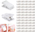 Clips for Hanging,60Pcs Self Adhesive Clips for Easy Hanging and Decoration,Clear Plastic Clips for Hanging Photos and Tapestry,Perfect for Party,...