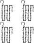 4 Pack 36 Inches Hanging Chain for Bird Feeders, Planters, Birdbaths, Billboards, Lanterns, Chalkboards, Decorative Ornaments (36 Inch 4pc)...