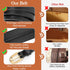 SANSTHS Women Wide Faux Leather Belt Gold Vintage Buckle Solid Cinch Waist Blet for Dress Coat(S Black,Fit Waist: 26-32")...