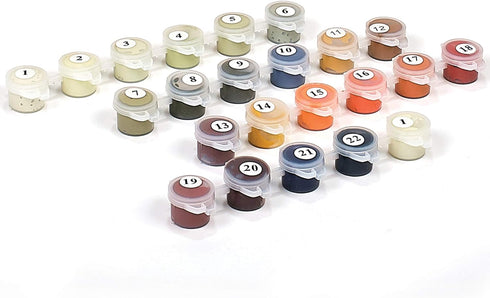 Ledgebay Paint by Numbers Kit for Adults: Christmas Magic Paint by Number Kit – Full Set of Acrylic Replacement Paints – Vacuum Sealed for Freshne...
