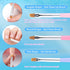 6Pcs Nail Art Brush Set, Gel Polish Acrylic Nails Painting Brush Dotting Pen Liner Brushes Double-Ended Fingernail Design Tools Kit Manicure Drawi...