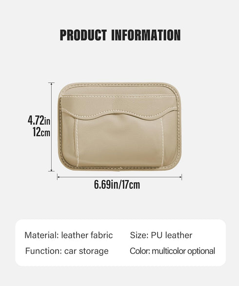 Car Seat Side Pocket Organizer,PU Leather Storage Pocket Pouch Cell Phone Sunglasses Holder,Car Seat Storage Gap Filler,Mini Storage Bag Interior ...