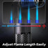 2 Pack Butane Torch Lighters Refillable Jet Flame Portable Butane Torch Mini Refillable Windproof Lighters for Camping Baking Culinary Soldering C...