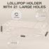 ANDGOO 2-Pack Cake Pop Stand, 21 Holes Lollipop Holder Clear Acrylic Cake Pop Display Stand for Weddings Birthday Parties Candy Decorative Graduat...