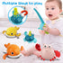 Dwi Dowellin Bath Toy for Toddlers ,Bathtub Toy with Floating Mold Free Swimming Toys and Stacking Cups,Magnetic Fishing Game for Toddles and Babi...