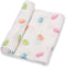 Swaddle Blanket, 100% Organic Cotton Baby Blanket, Soft Muslin Swaddle Blanket 47 x 47 Inches, Neutral Baby Blanket for Boys and Girls, Baby Essen...