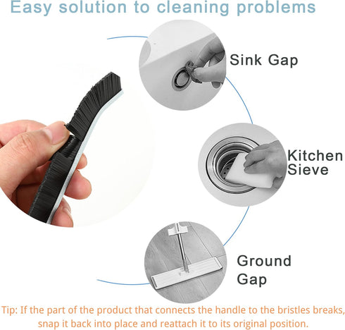 3Pcs Crevice Cleaning Brush Hard Bristle Crevice Cleaning Brush New Multifunctional Corners Cleaning Brush Tool Thin Gap Brush Grout Cleaner Brush...