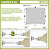 Sun Shade Sail Hardware Kit 6 Inches for Rectangle Sun Shade Sails Canopy Stainless Steel Hardware Heavy Duty Accessories...