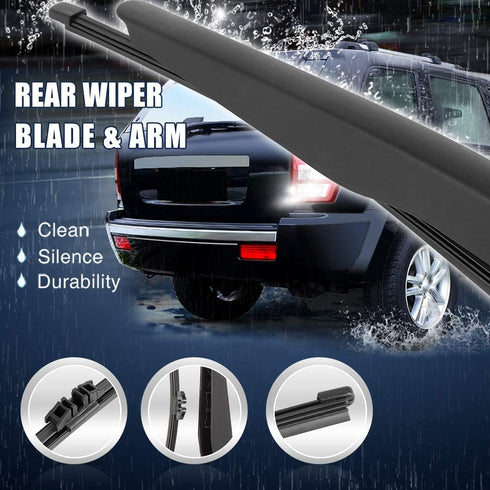 X AUTOHAUX Car Rear Windshield Wiper Blade Arm Set for Lincoln MKC 2014-2019 11 Inch 285mm...