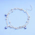 Boho Evil Eye Anklet Bracelet Layered Silver Chain Anklet Turkish Eyes Anklet Bracelets Beach Blue Eye Pendant Foot Chain Jewelry for Women and Gi...