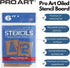 PRO ART Oiled Stencil Board Lettering, 6-inch Set, Natural...
