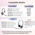Ear Cushions for Plantronics Headset Replacement Foam Ear Pads for Plantronics HW251N HW261N HW510 HW520 Blackwire C320 3210 3220 3320 Jabra PRO 9...
