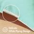 All Smiles Outdoor Waterproof Throw Pillow Covers 20x20 Set of 2 Teal Decorative Patio Tent Bed Sofa Living Room Furniture Sunbrella Cushion Cases...