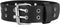 Multicolor PU Simulated Leather Silvert-tone Buckle 3.2cm Width Belt Adjustable Collar Choker Necklace...