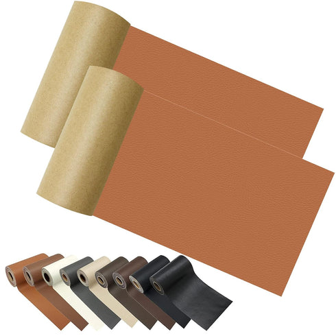 Leather Repair Patch Tape kit for Couches 2packs 4X60inch Adhesive for Leather Vinyl Couch Furniture Sofa Car Seat Belts Handbags Jackets First Ai...