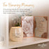 Pavilion Light Your Way Memorial Ceramic Vessel - 100% Soy Wax Candle with "I Have an Angel Watching Over Me From Heaven" Text, Decorative Soy Fil...