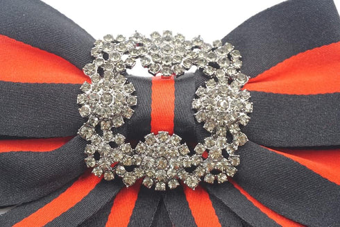 Topaz Christmas black bow tie brooch for women men bowknot costume brooches fashion jewelry cravat ribbon broach pin womens corsage jabot collar n...