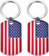 MIXJOY American Flag Keychain - 2 Pack Patriotic US Keyrings, Souvenir Gifts for 4th of July, Labor Day, and Veterans' Day Festivities...