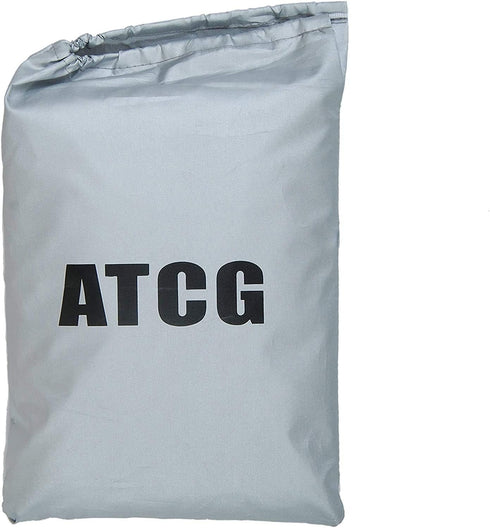 Bike Cover 190T Nylon Waterproof Bicycle Cover for 20" Bike, Kid's Bike Outdoor Storage with a Bag, S (Silver with Black Top)...