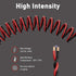 14/2 Gauge 75 FT Red Black Hookup Electrical Wire Cable LED Strips Extension Cord 12V/24V DC, 14AWG Flexible Speaker Wire Cable for Car Audio, Hom...